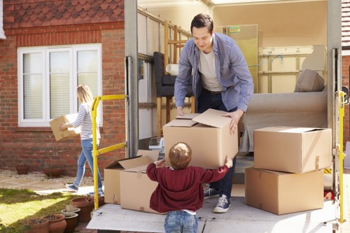 Packing and loading support for a Harefield house move