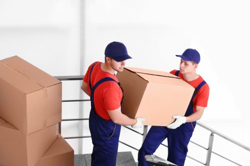Careful furniture handling during a Harefield house move