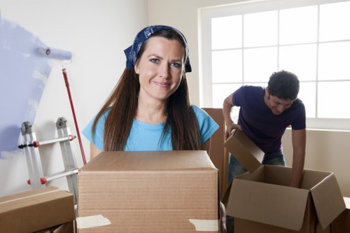 Small business items being moved with a van service in Harefield