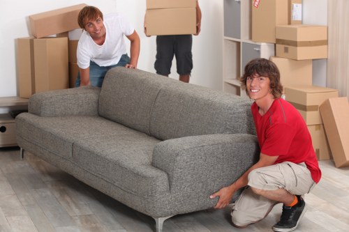 Careful loading of household furniture for a Harefield move