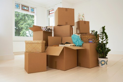 Local removal van and residential street access in Harefield