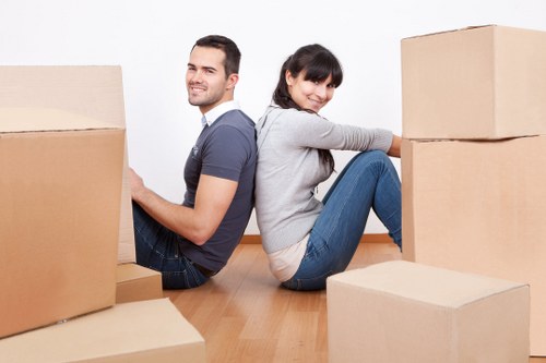 Packing and transport support for a removals van booking in Harefield
